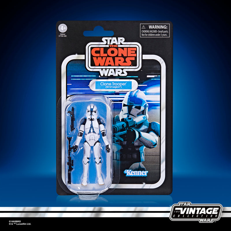 Star Wars The Vintage Collection Clone Trooper (501st Legion) (preorder) - Action & Toy Figures -  Hasbro