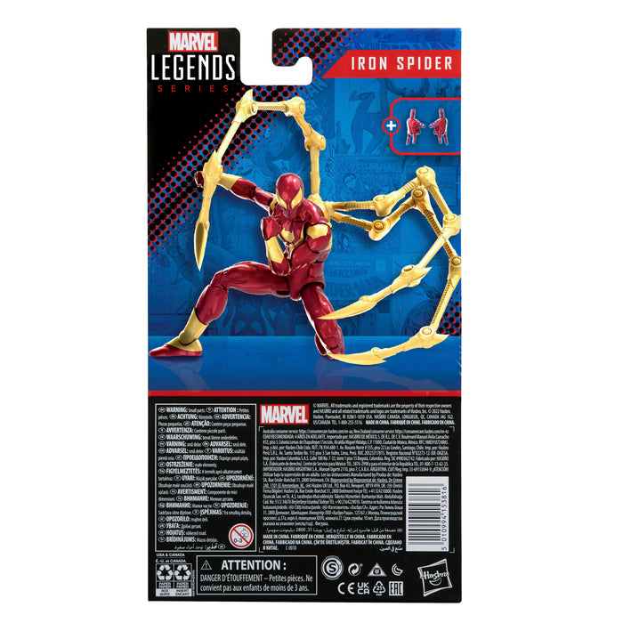 Hasbro Marvel Legends Series, figurine de collection de 15 cm Iron Man  (Model 01) Avengers 60e anniversaire