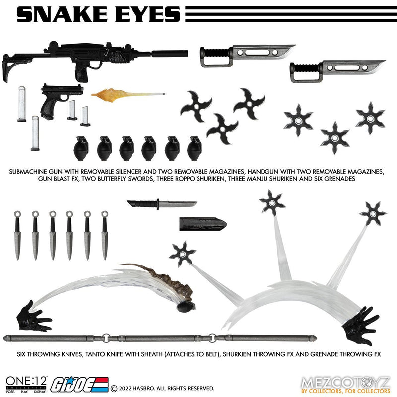 G.I. Joe: Snake Eyes One:12 Collective Deluxe Edition (PREORDER) - Action & Toy Figures -  MEZCO TOYS