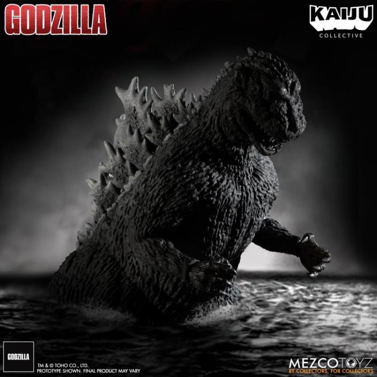 Godzilla (1954) Kaiju Collective Godzilla - Black & White (preorder) -  -  MEZCO TOYS