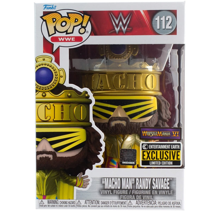 WWE King Macho Man Metallic Pop! Vinyl Figure -  Exclusive - Action & Toy Figures -  Funko