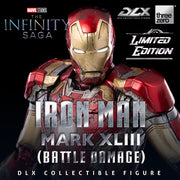 Marvel Studios: The Infinity Saga DLX Iron Man Mark 43 (Battle Damage) -  -  ThreeZero