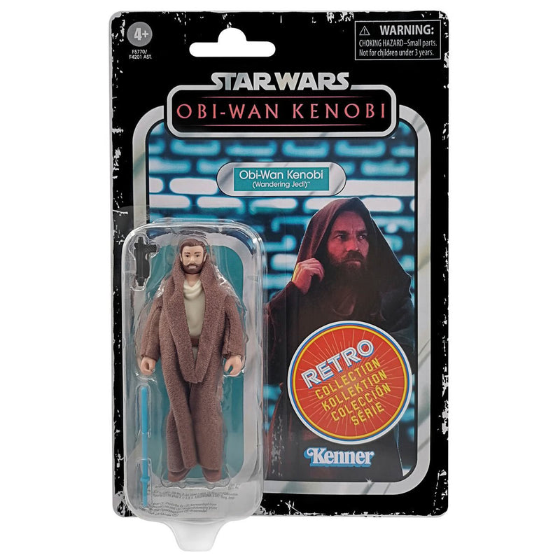 Star Wars The Retro Collection Obi-Wan Kenobi (Wandering Jedi) 3 3/4-Inch Action Figure - Action & Toy Figures -  Hasbro