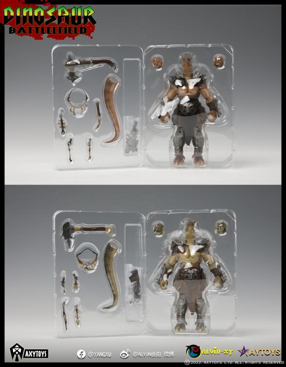 Dinosaur Battlefield Carnotaurus Warrior Veteran - Green - 1/12 Scale Figure (preorder) - Collectables > Action Figures > toys -  AxyToys