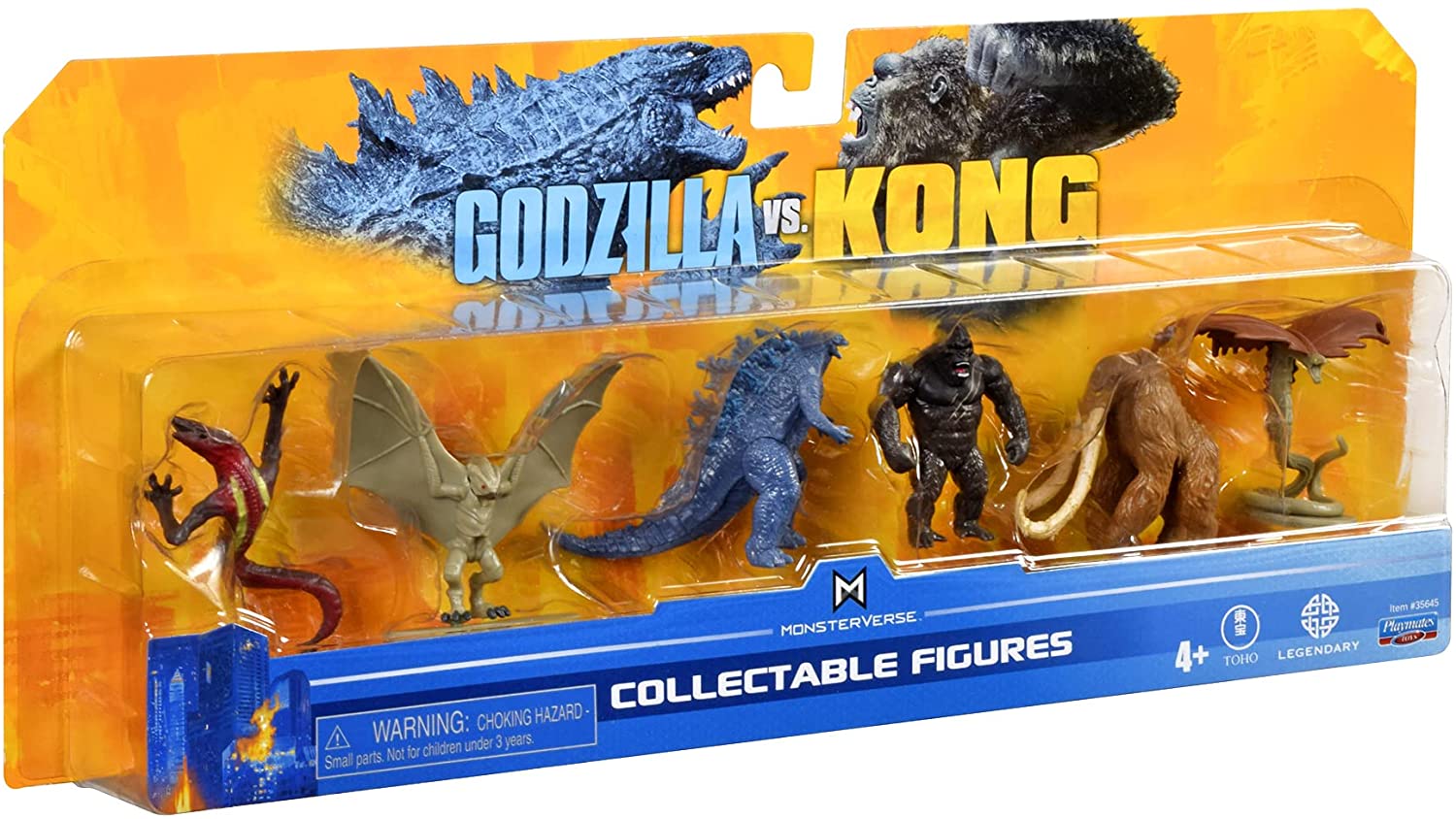 Playmates - Godzilla Vs King Kong Mini monsters Bundle Pack | Toy Snowman
