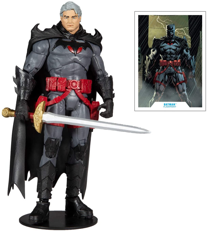 McFarlane Toys - DC Multiverse - unmasked Flashpoint Batman - 7" Action Figure - Toy Snowman