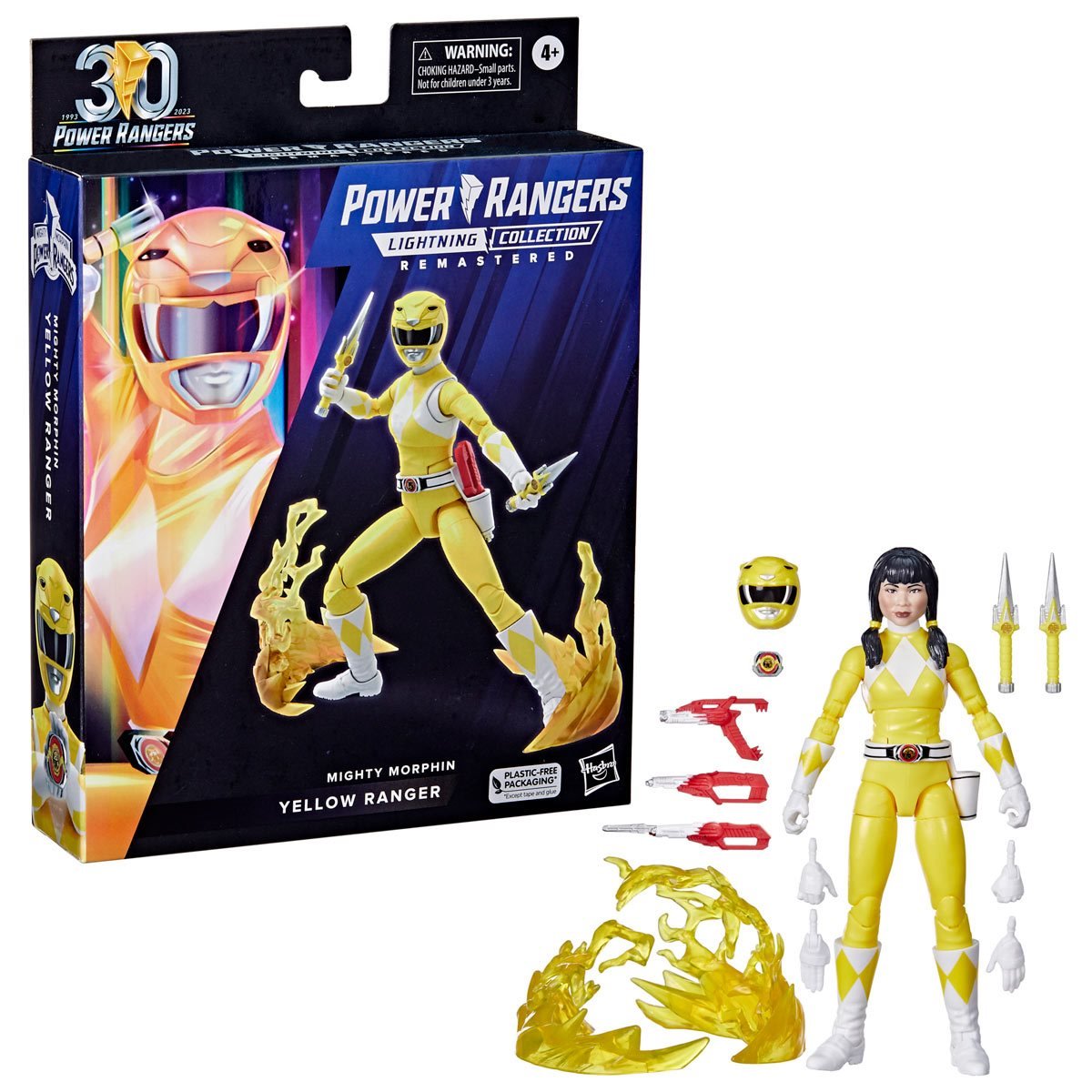 Mighty Morphin Power Rangers Lightning Collection Deluxe Yellow Ranger ...