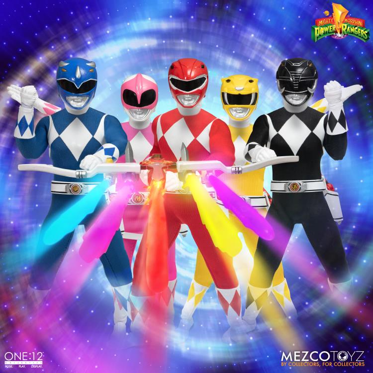 ONE:12 MIGHTY MORPHIN POWER RANGERS DLX SET (preorder) - Collectables > Action Figures > toys -  MEZCO TOYS