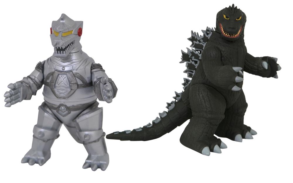 Godzilla Vinimates Mechagodzilla & Godzilla (1962) Two-Pack - Collectables > Action Figures > toys -  Diamond Select Toys