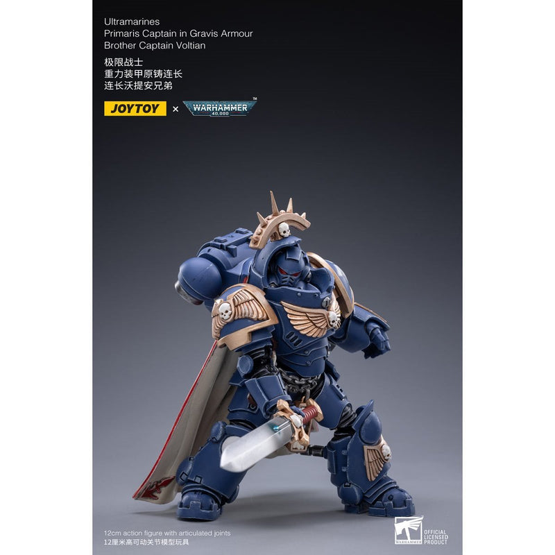 Warhammer 40K - Ultramarines Primaris Captain - (Gravis Armour) Brother Captain Voltain - Action & Toy Figures -  Joy Toy