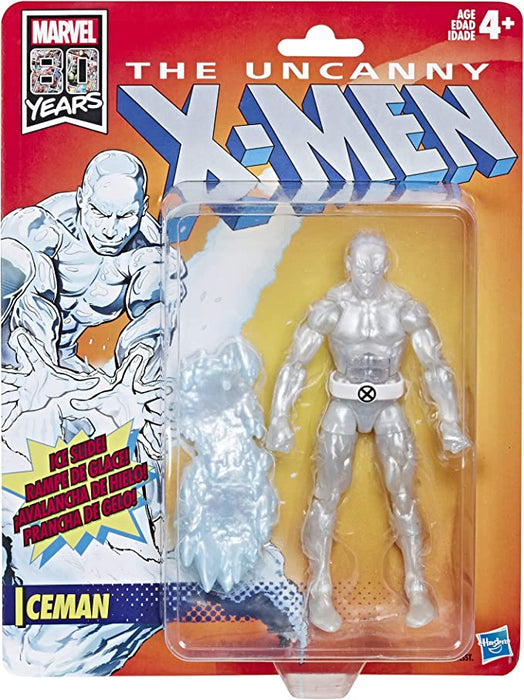 Marvel Legends Retro  X-Men Series 1 - Iceman ( Sub-par Box ) -  -  Hasbro