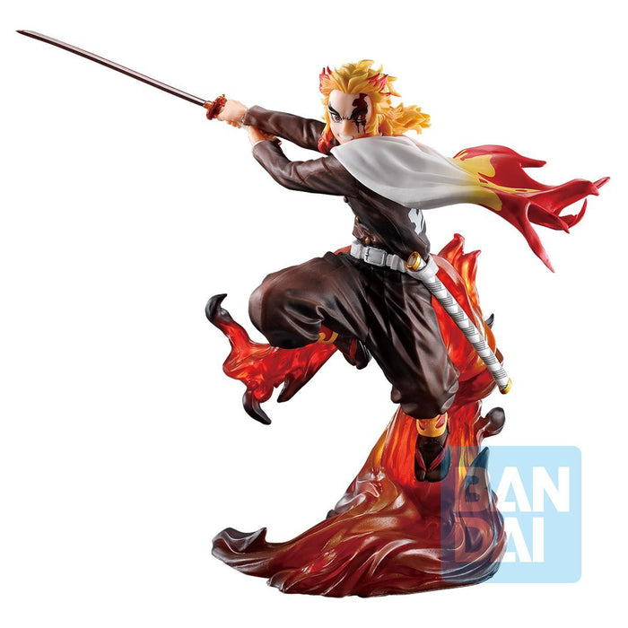 Demon Slayer: Kimetsu no Yaiba Kyojuro Rengoku Shake The Sword Burn Your Heart Ichiban Statue - statue -  Bandai