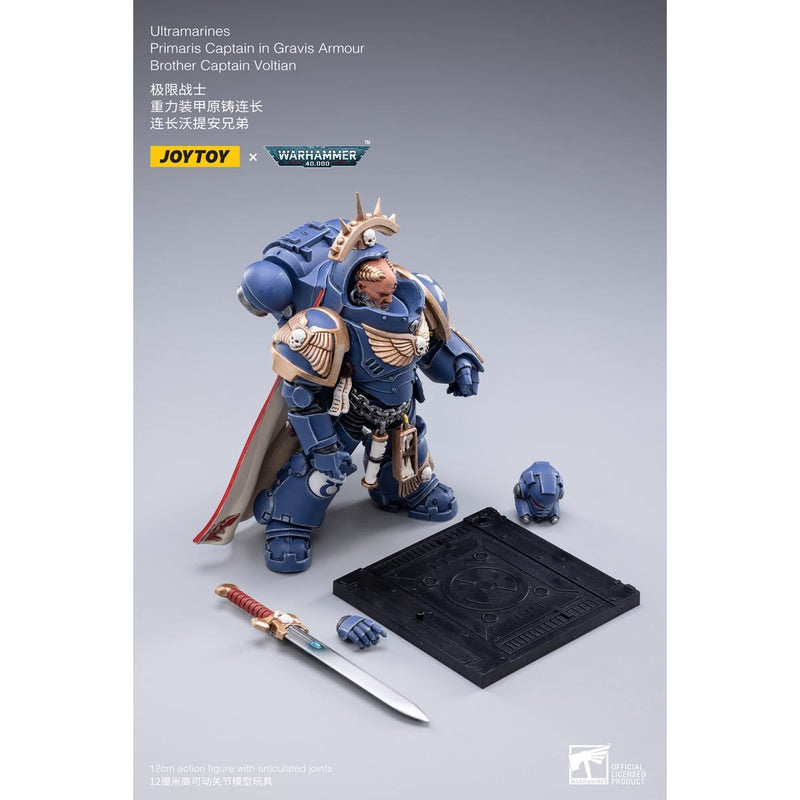 Warhammer 40K - Ultramarines Primaris Captain - (Gravis Armour) Brother Captain Voltain - Action & Toy Figures -  Joy Toy