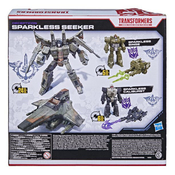 Transformers War for Cybertron - Netflix - Sparkless Seeker Battle 3-Pack - Exclusive - Action & Toy Figures -  Hasbro