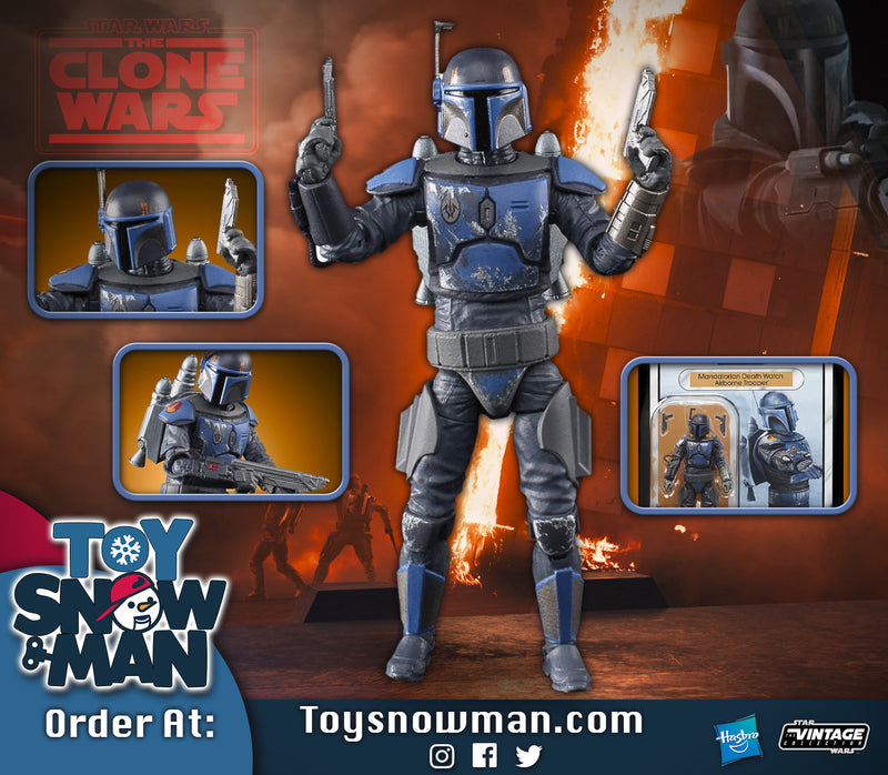 Star Wars The Vintage Collection Mandalorian Death Watch Airborne Trooper (preorder 3rd Quarter 2022) - Action & Toy Figures -  Hasbro