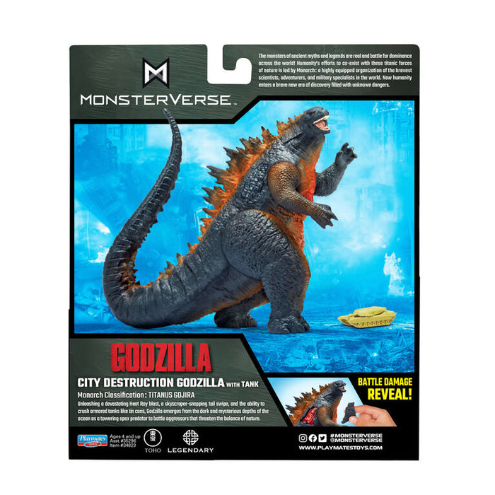 Godzilla Vs kong - City Destruction Godzilla with Tank - Collectables > Action Figures > toys -  PLAYMATES