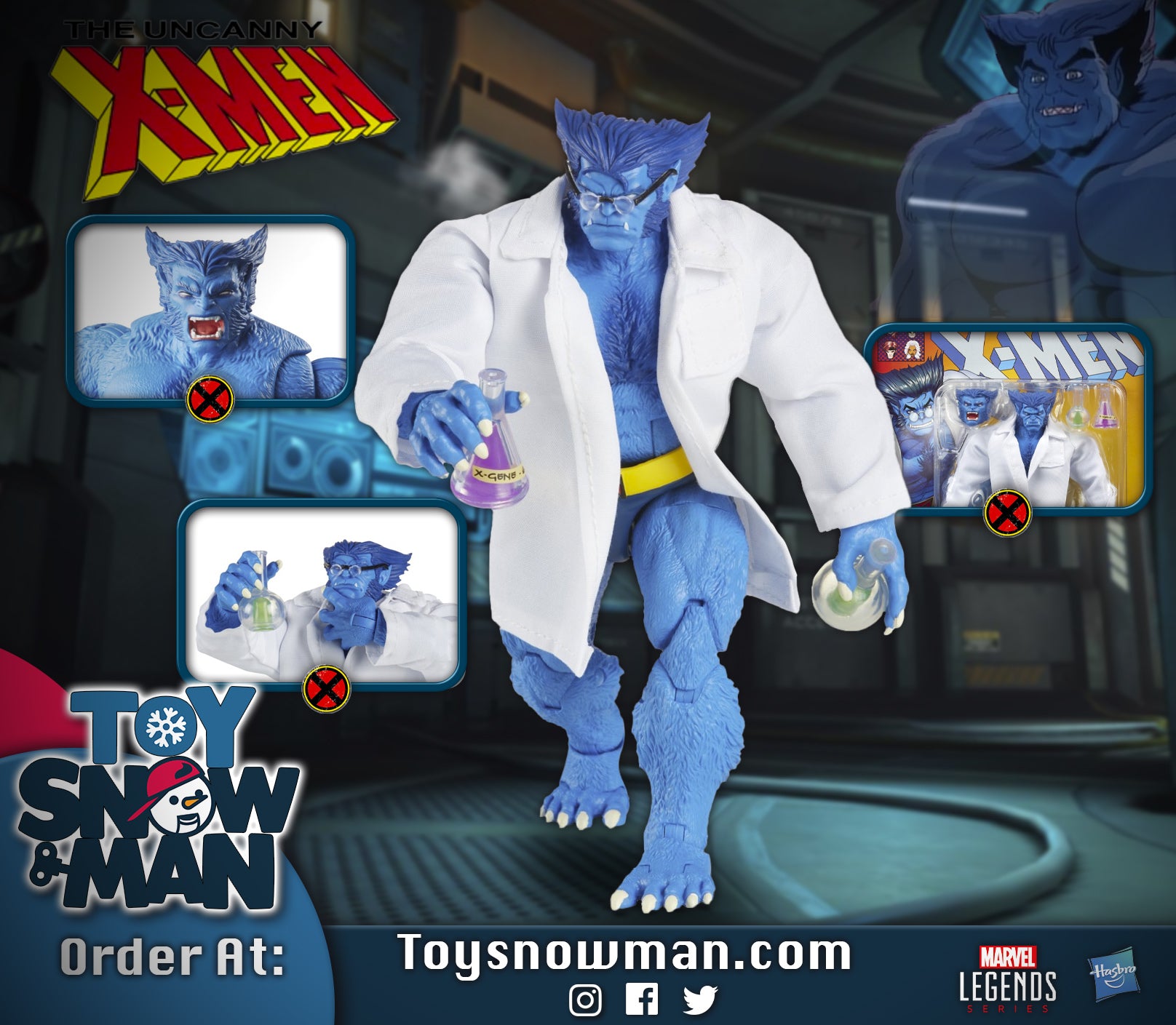 Marvel Legends Series Marvel's Beast (Subpar Packaging) — Toy Snowman