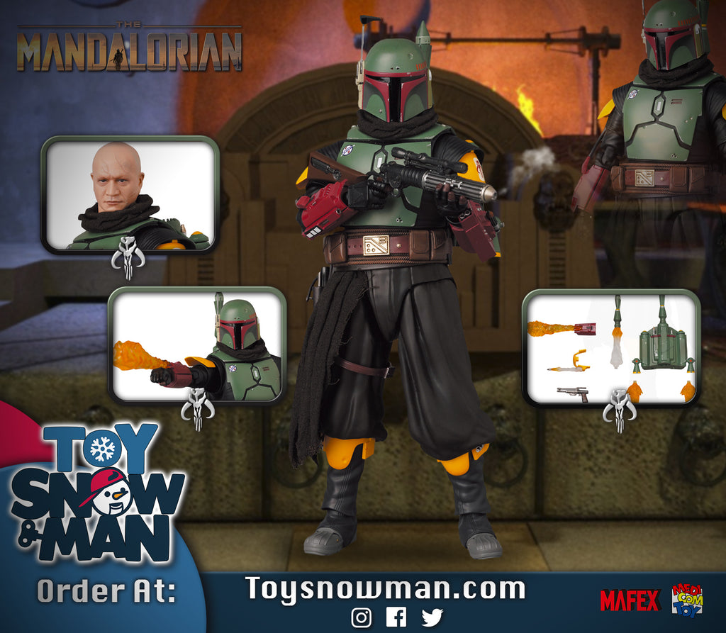 The Mandalorian MAFEX #201 Boba Fett - Recovered Armor — Toy Snowman