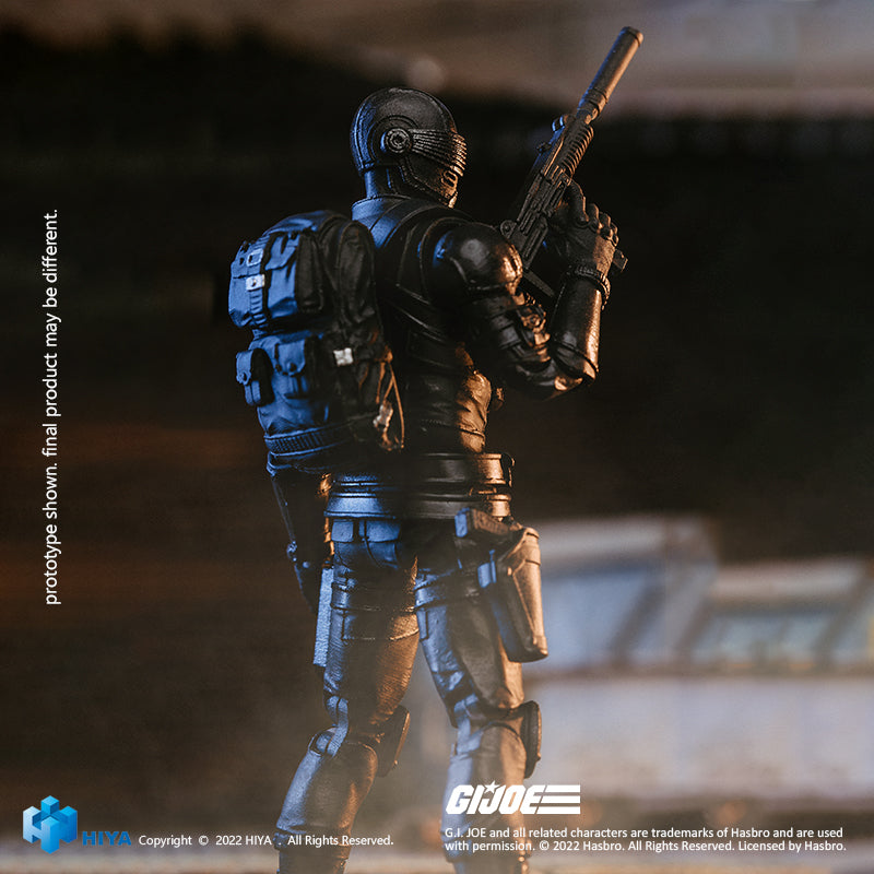 HIYA Exquisite Mini Series 1/18 Scale 4 Inch G.I.Joe Snake Eyes