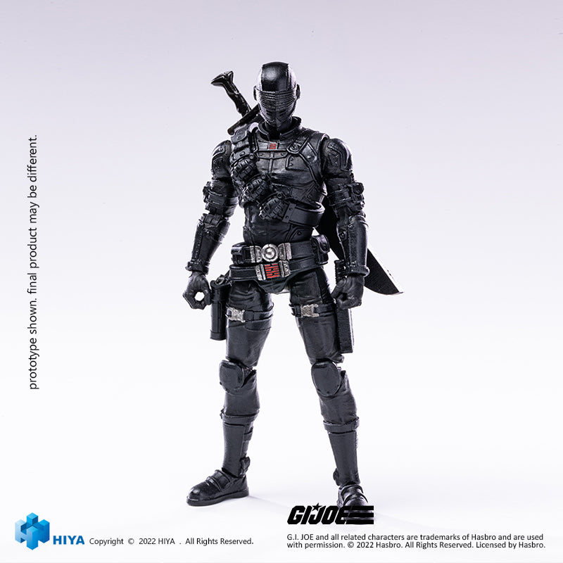 HIYA Exquisite Mini Series 1/18 Scale 4 Inch G.I.Joe Snake Eyes