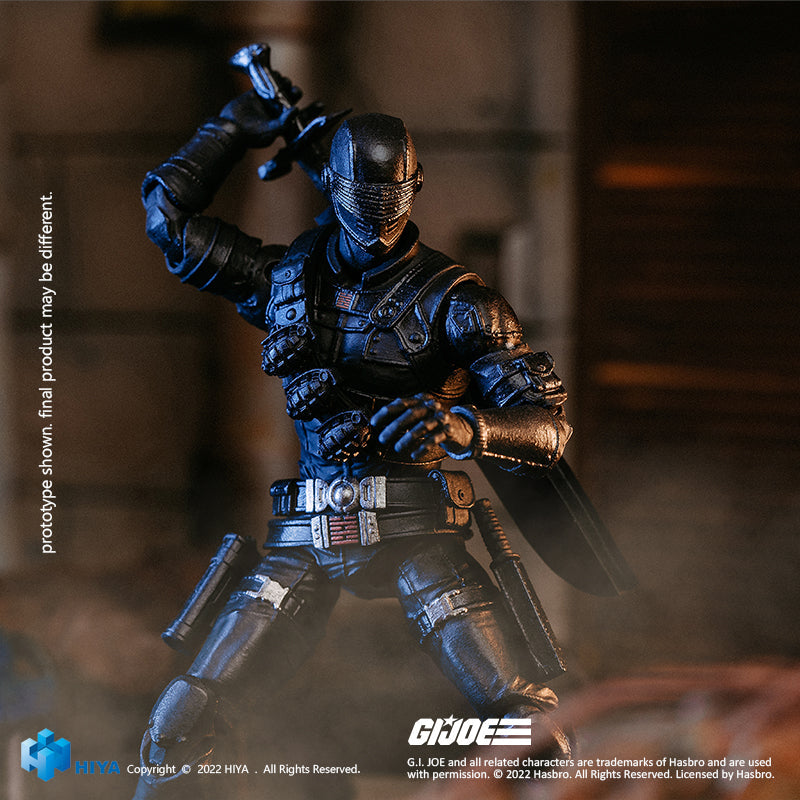 HIYA Exquisite Mini Series 1/18 Scale 4 Inch G.I.Joe Snake Eyes