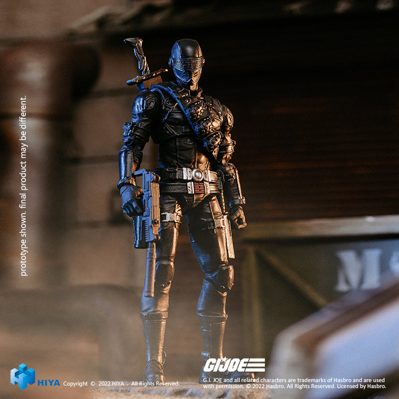 HIYA Exquisite Mini Series 1/18 Scale 4 Inch G.I.Joe Snake Eyes