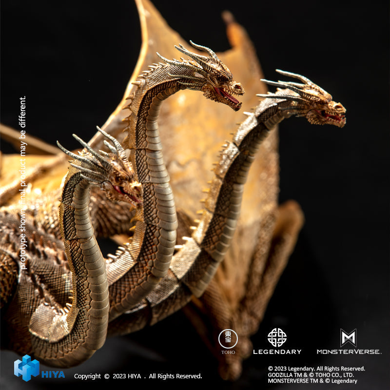 特撮 HIYA KING OF THE MONSTERS KING GHIDORAH HIYA Exquisite Basic Series None Scale 14 Inch Godzilla King
