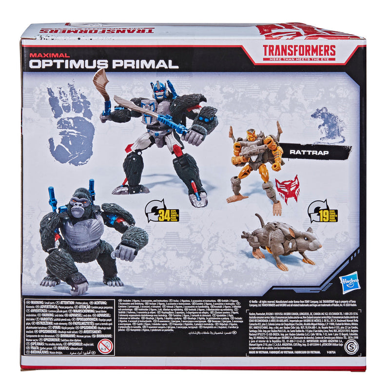 Transformers War for Cybertron - Netflix - Optimus Primal and Rattrap - Exclusive - Action & Toy Figures -  Hasbro