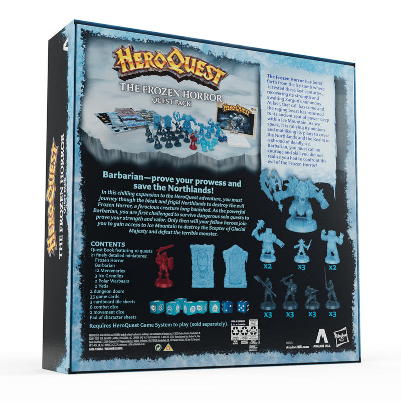 HeroQuest The Frozen Horror Quest Pack Game Expansion (preorder) - Board Games -  Hasbro