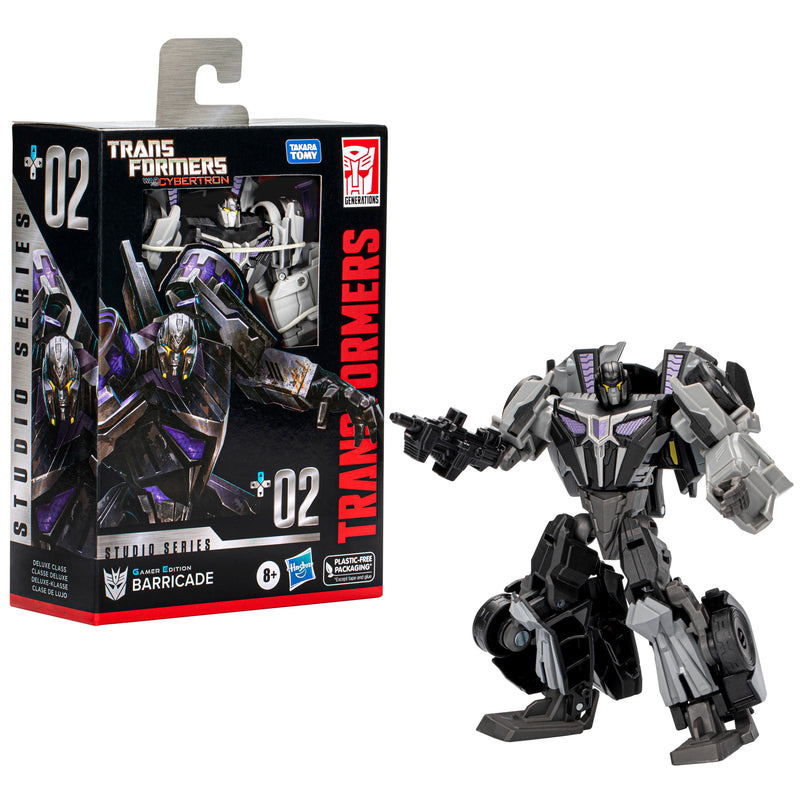 Transformers Studio Series Deluxe 02 Gamer Edition Barricade (preorder Q3) - Collectables > Action Figures > toys -  Hasbro