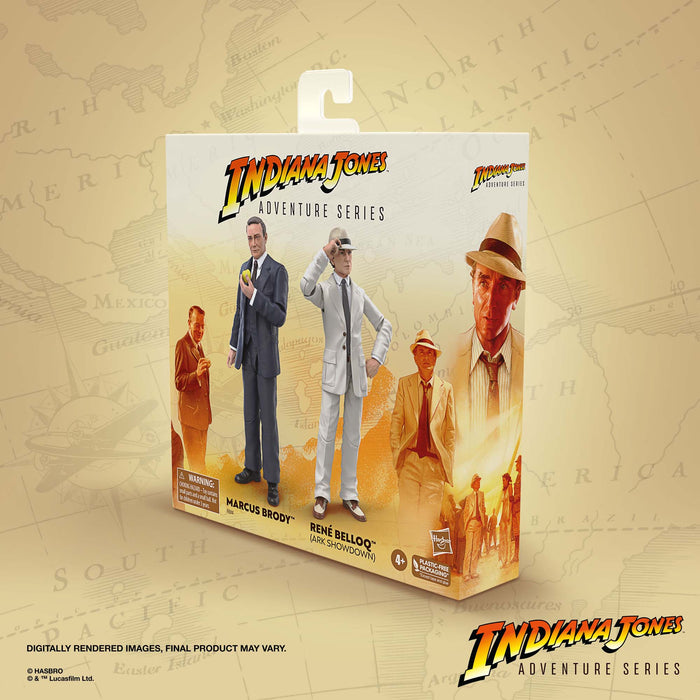Indiana Jones Adventure Series Marcus Brody & René Belloq -Ark Showdown (preorder) - Collectables > Action Figures > toys -  Hasbro