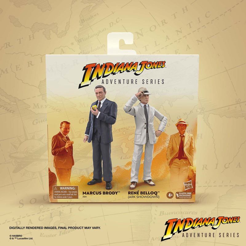 Indiana Jones Adventure Series Marcus Brody & René Belloq -Ark Showdown (preorder) - Collectables > Action Figures > toys -  Hasbro