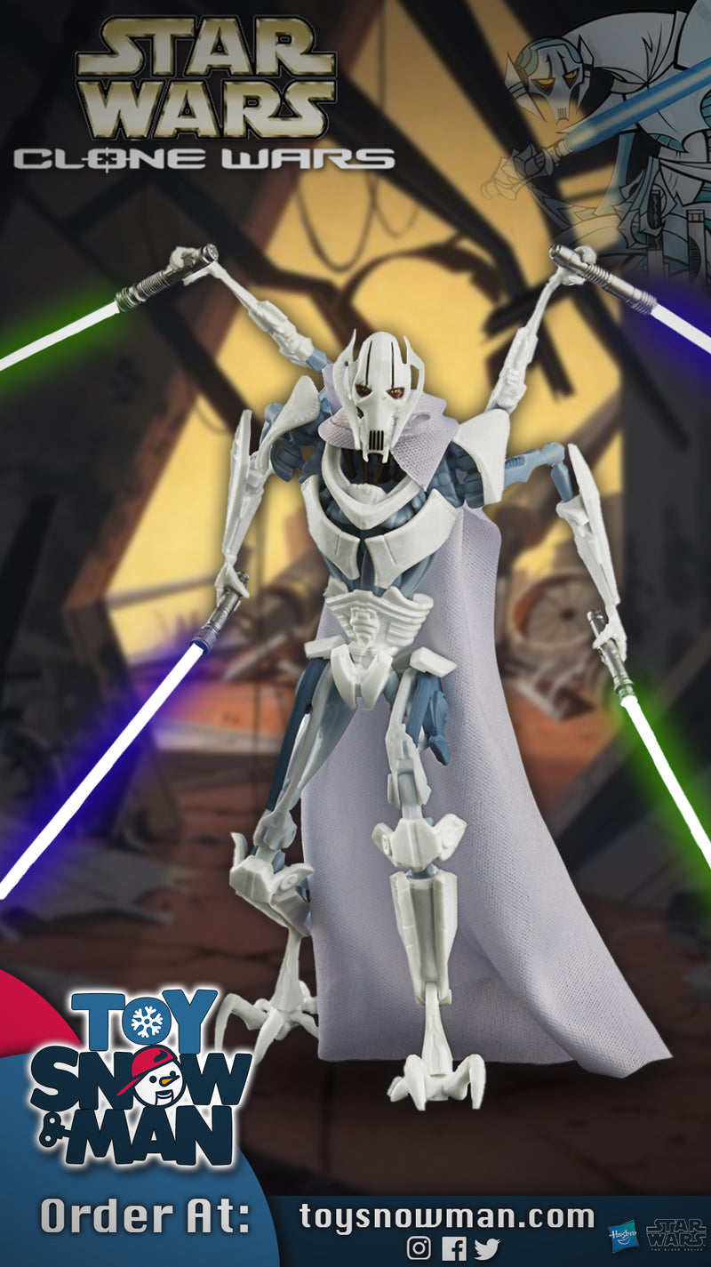 Star Wars: The Black Series Cartoon General Grievous (Tartakovsky Clone Wars) - Action & Toy Figures -  Hasbro