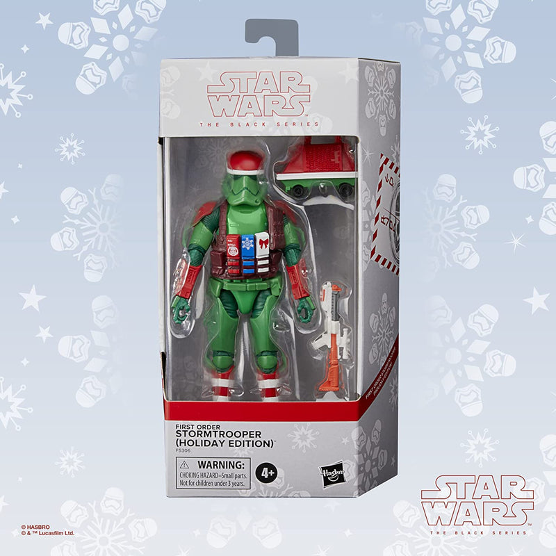 Star Wars The Black Series First Order Stormtrooper - Holiday Edition - Exclusive Figure -  -  Hasbro