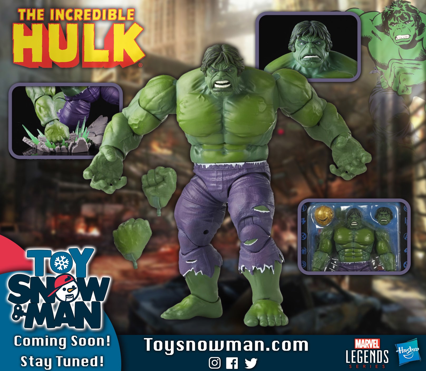 Marvel Legends 20th Anniversary Hulk Exclusive — Toy Snowman