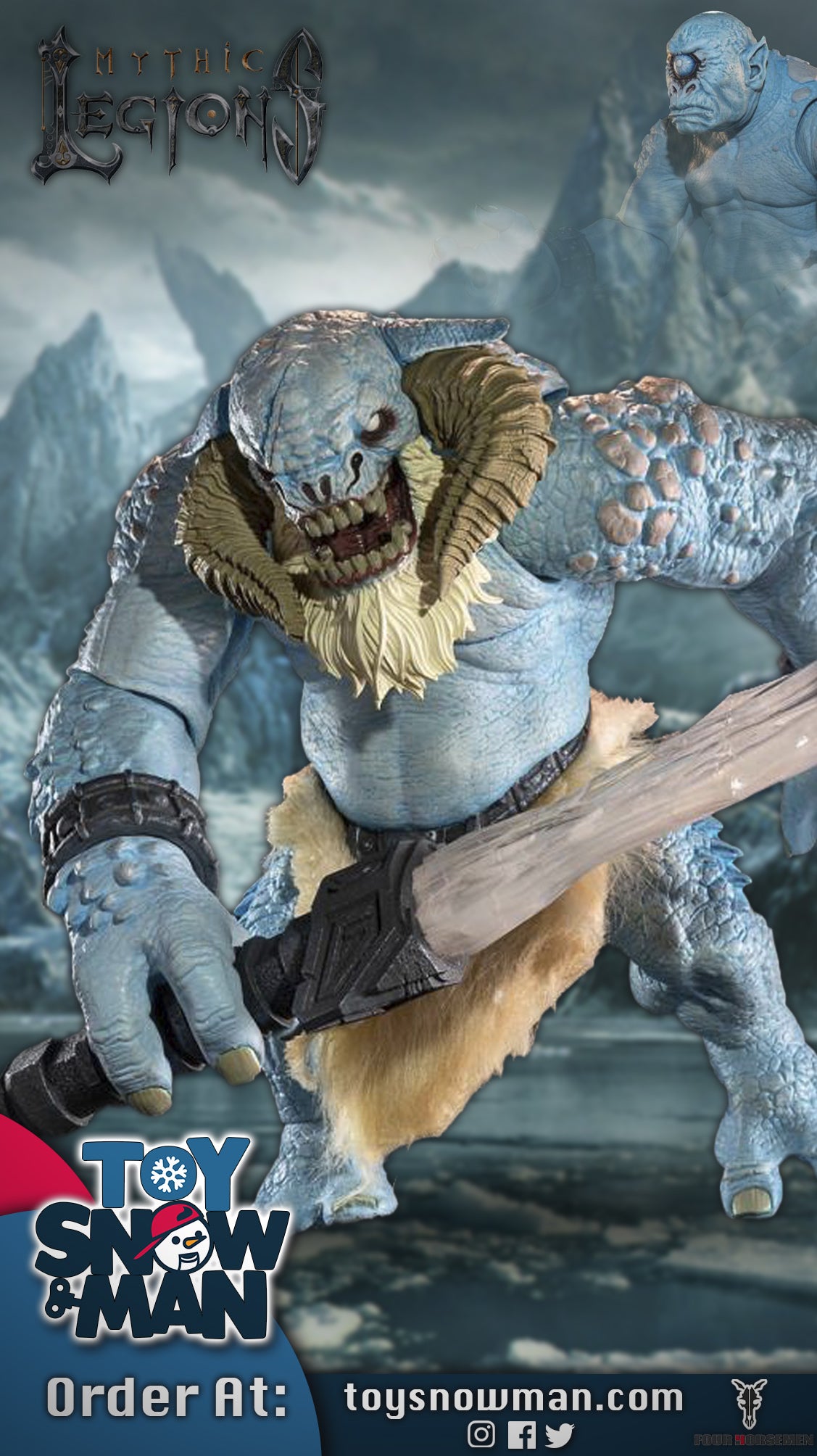 Ice Troll 2 - Mythic Legions: All-Stars Trolls — Toy Snowman