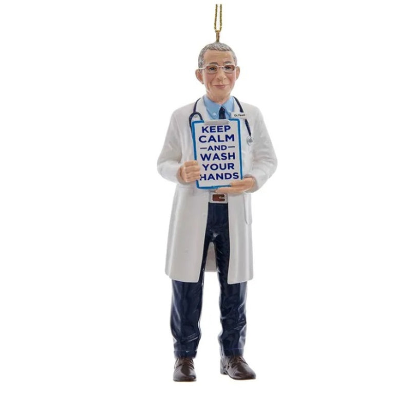 Doctor Fauci "Keep Calm" Christmas Ornament - Accessories / Supplies For toys -  Kurt S. Adler