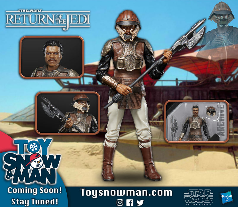 Star Wars The Black Series Archive Lando Calrissian (Skiff Guard) (preorder) - Action & Toy Figures -  Hasbro