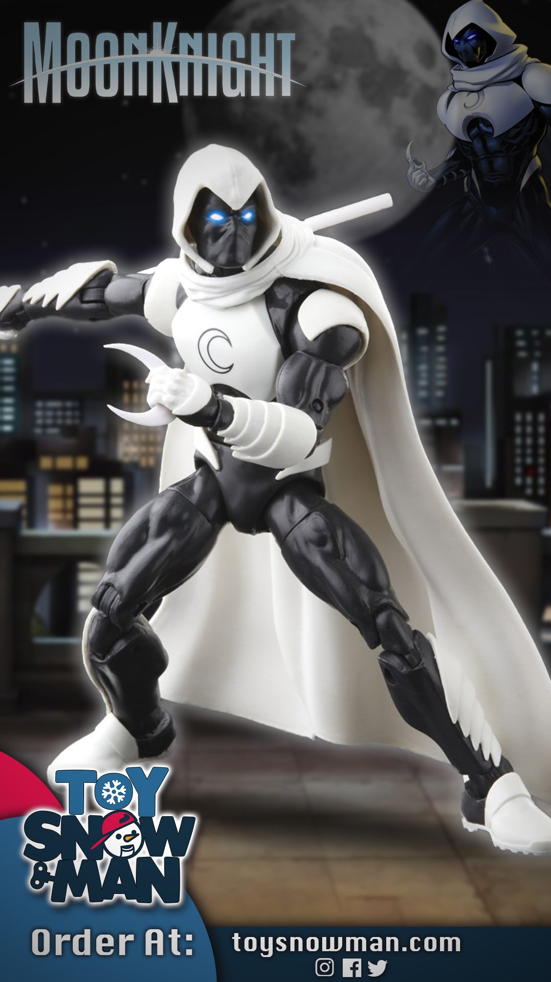 Marvel Legends Series Moon Knight Action Figure | Toy Snowman