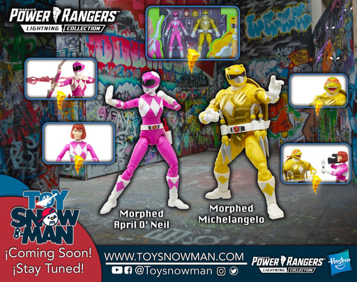 Power Rangers X Teenage Mutant Ninja Turtles Lightning Collection Morphed Michelangelo and Morphed April O’Neil (preorder) - Toy Snowman