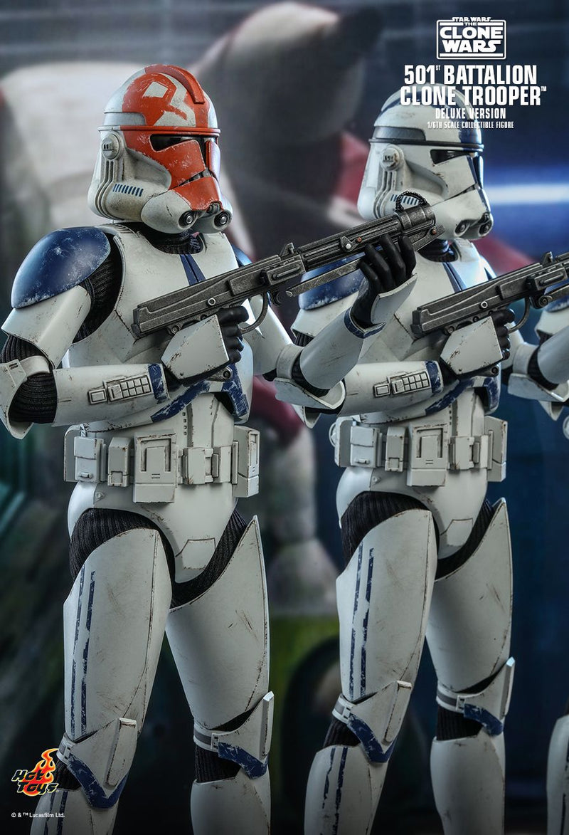 HOT TOYS STAR Wars 501st Battalion Clone Trooper Deluxe figura in scala HOT TOYS STAR Wars 501st Battalion Clone Trooper Deluxe figura in scala