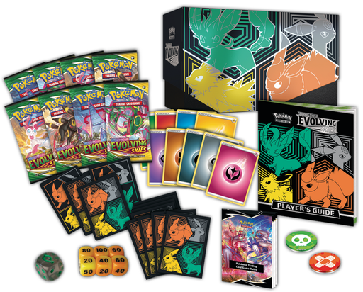 POKEMON - EVOLVING SKIES - ELITE TRAINER BOX - UMBREON, FLAREON, JOLTEON, AND LEAFEON - Card Games -  Pokemon TCG