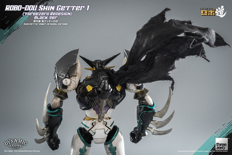 Shin Getter Robot（Original Version） ROBO-DOU Shin Getter 1 (threezero Redesign) Black Ver. (Preorder) - Action & Toy Figures -  ThreeZero