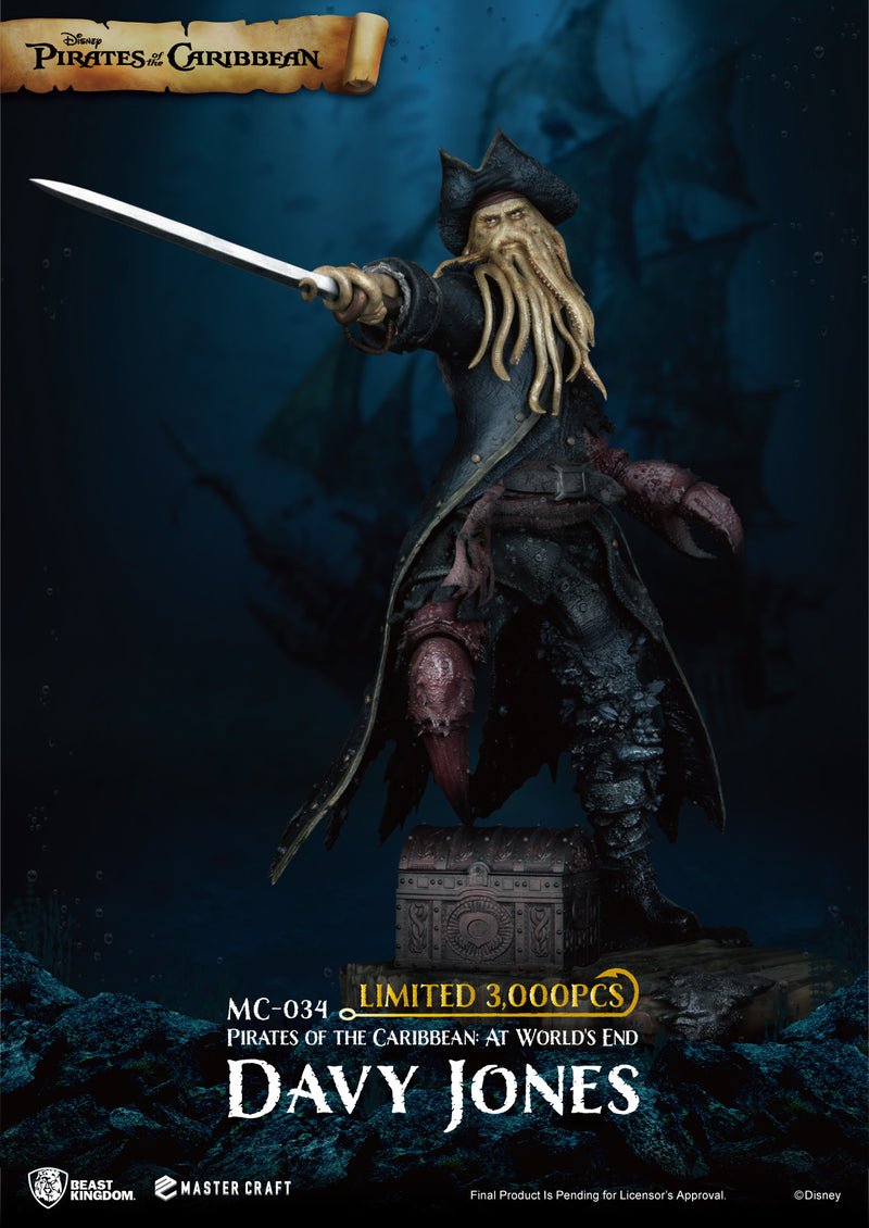 PIRATES O/T CARIBBEAN WORLDS END MC-034 DAVY JONES STATUE - statue -  Beast Kingdom