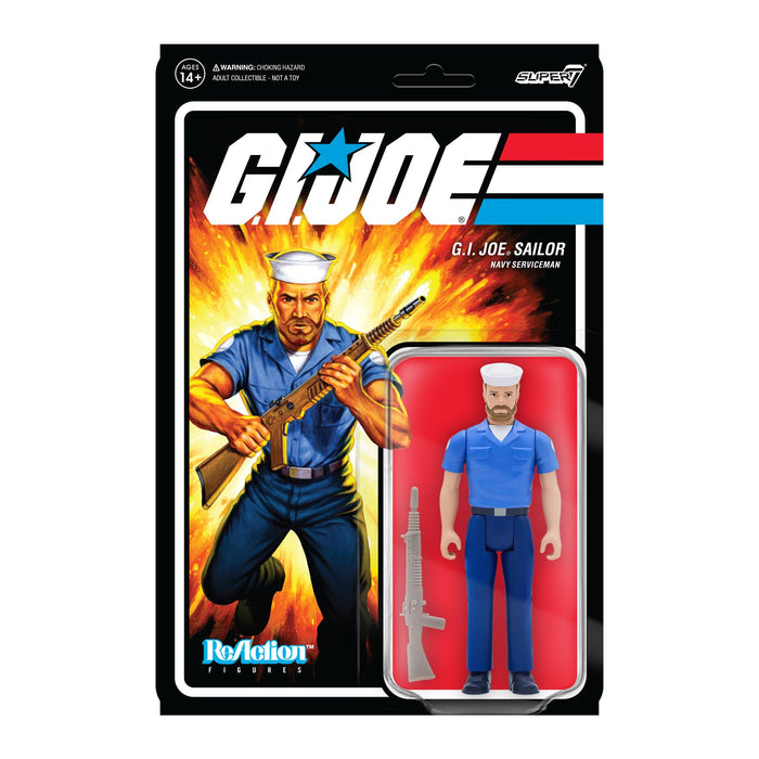 G.I. JOE WAVE 2 BLUESHIRT BEARD PINK REACTION - Action & Toy Figures -  Super7