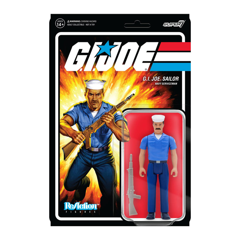 G.I. JOE WAVE 2 BLUESHIRT MUSTACHE LIGHT BROWN - Action & Toy Figures -  Super7