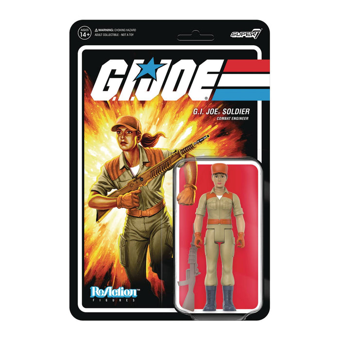GI JOE W3A FEMALE SOLDIER PONY RIFLE TAN REACTION - Action & Toy Figures -  Super7