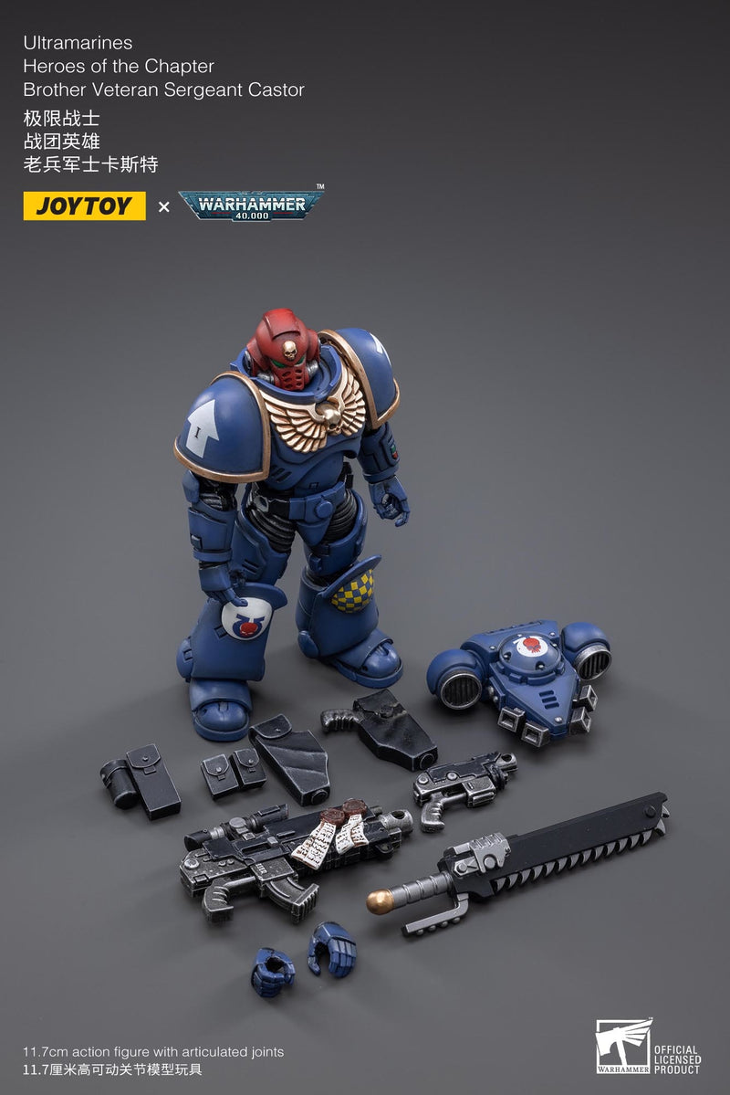 Warhammer 40K - Ultramarines - Brother Veteran Sergeant Castor - Action figure -  Joy Toy