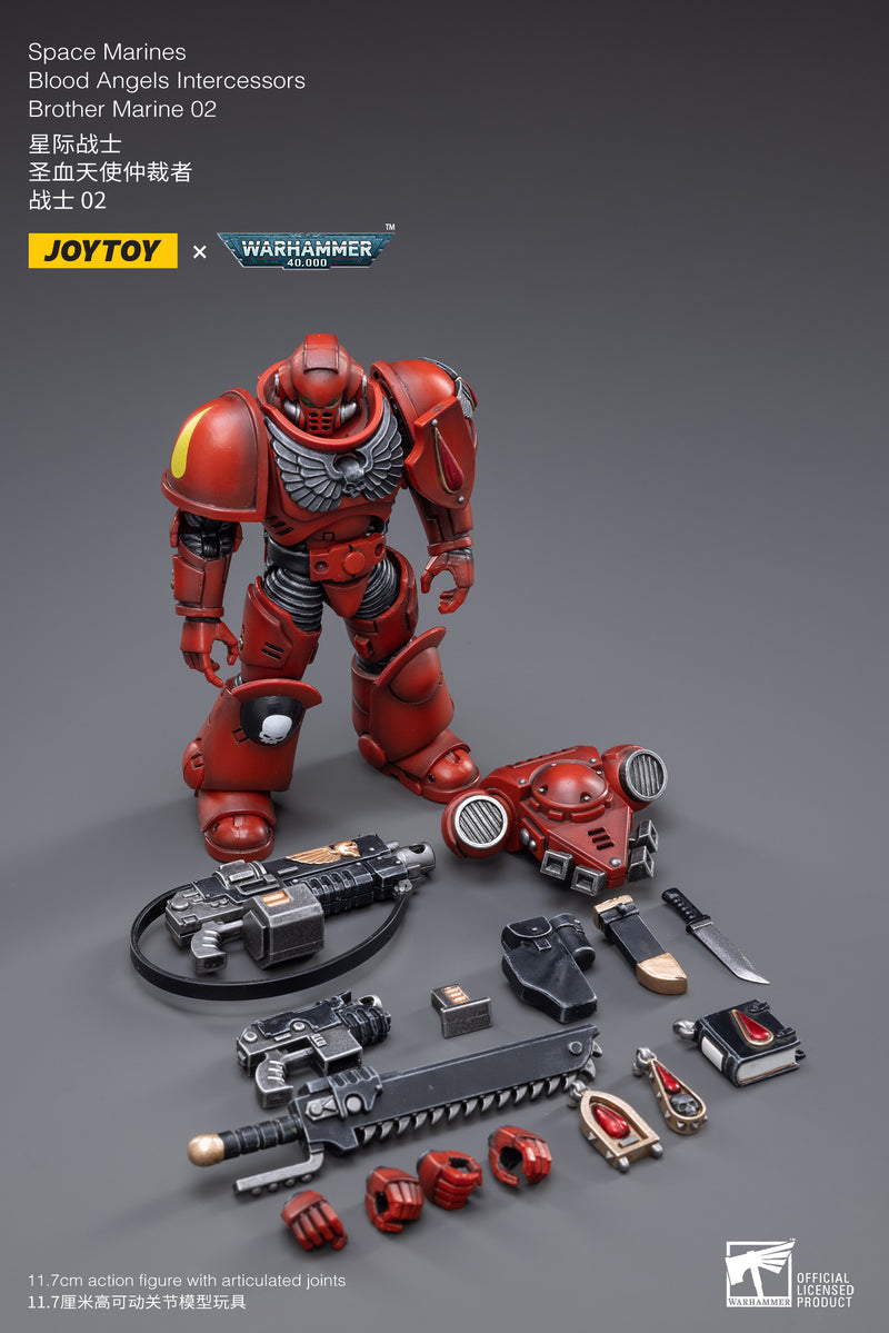 Warhammer 40K - Blood Angels - Intercessors Marine 02 - Action & Toy Figures -  Joy Toy