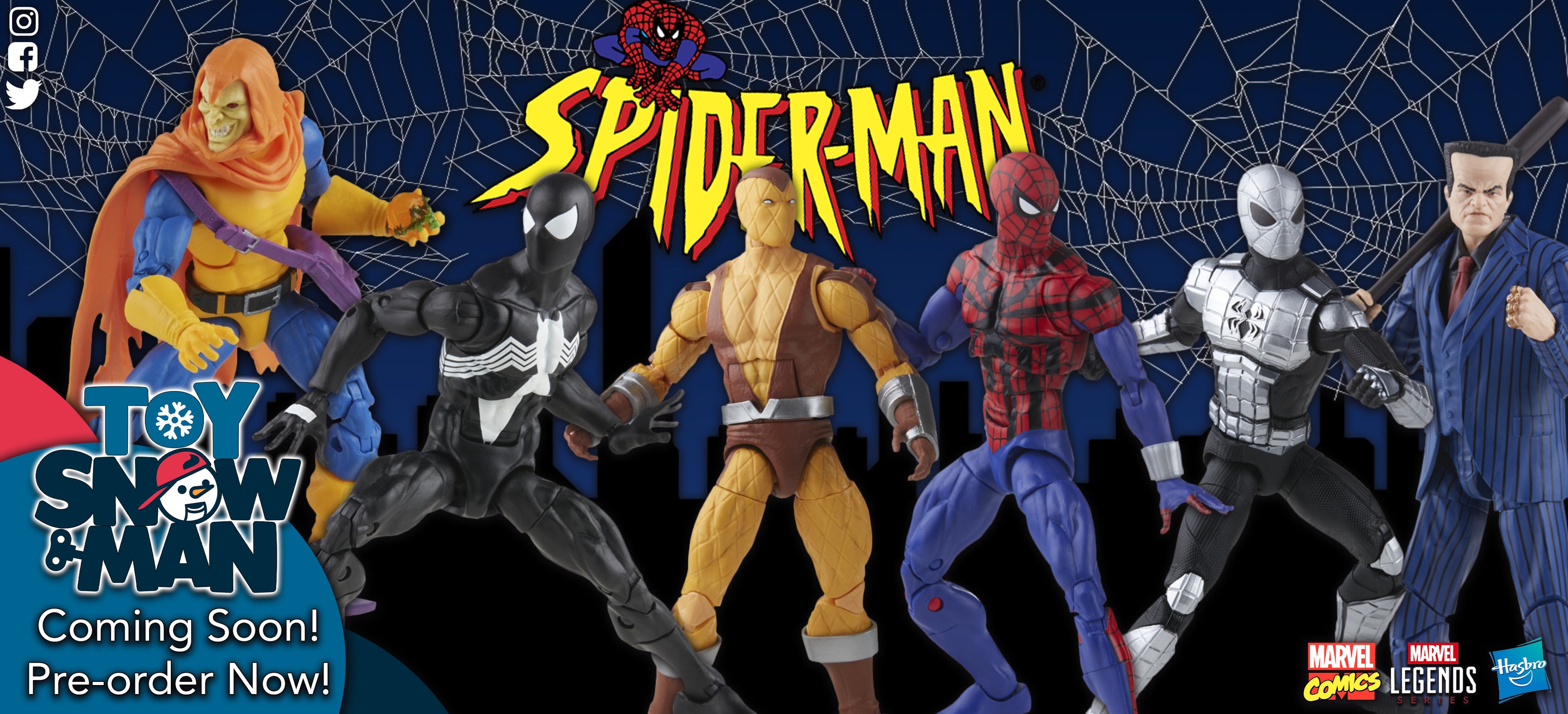 Spider-Man Marvel Legends Retro Collection Wave 2 Set of 6 Figures ...